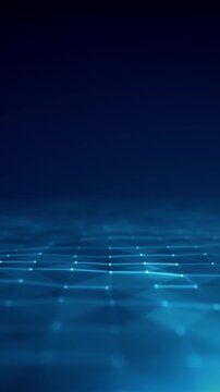Abstract Digital Plexus Technology Background Loop
Vertical abstract technology background with moving lines and dots for network digital data concept and communication seamless looping