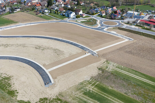 Neues Baugebiet mit Baugrundst&uuml;cken f&uuml;r neue Wohnh&auml;user