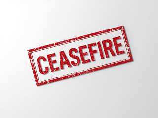 Obraz premium Ceasefire Stamp