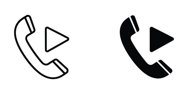 Contrast between outdated and modern phone icons with play button symbols