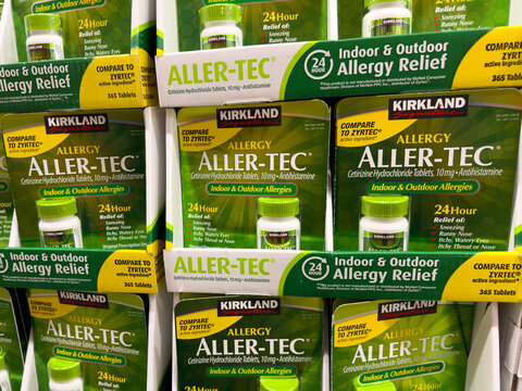Kirkland Signature Aller-Tec Cetirizine Hydrochloride tablets