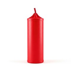 Obraz premium A vibrant red festive firecracker isolated on a clean white background, showcasing explosive celebration and potential danger, celebration, material, crisp