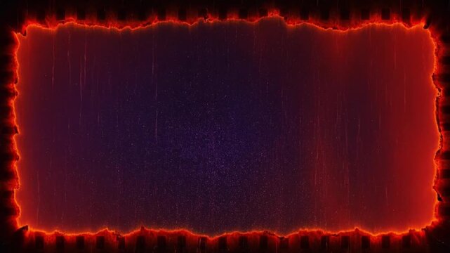 An abstract fire frame of red and orange flames with smoke creates a dark heat texture and glowing wave pattern for a hot energy backdrop design