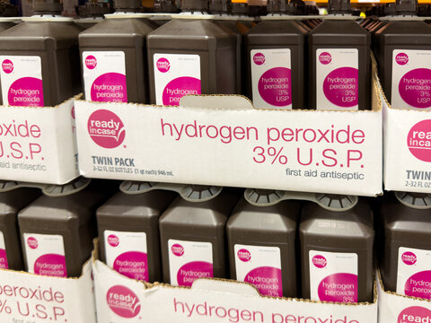 Ready InCase Hydrogen Peroxide 3 percent USP twin pack bottles