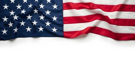 Obraz premium Honoring heroes a patriotic american flag for memorial day remembrance
