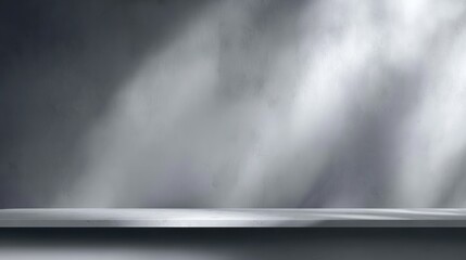 Fototapeta premium Dramatic Gray Background with Soft Light and Textured Surface for Studio Presentation or Photography Backdrop Use