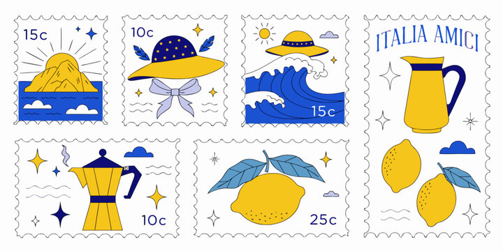 

This ancient greek art collection features a vector set of ancient greek god and goddess symbols designed as a summer travel logo pattern with sun and sea elements for a business card ban