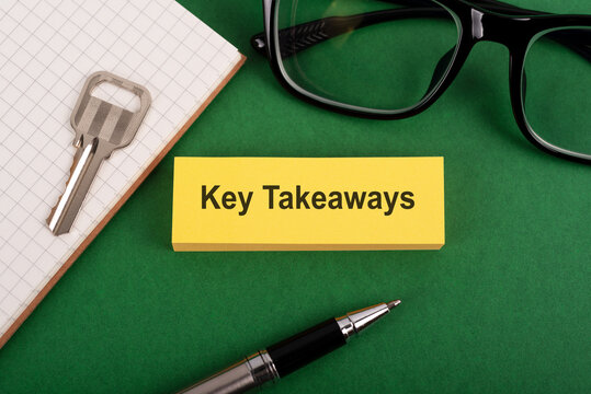 Key Takeaways text business concept