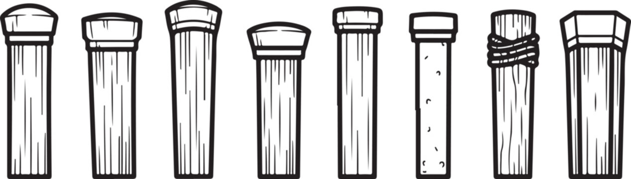 Various types of eyeglass case designs with different materials and styles Vector