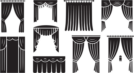 Elegant collection of classic drapery and curtain designs for interior decoration © Rashida