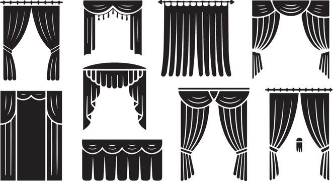 Elegant collection of classic drapery and curtain designs for interior decoration