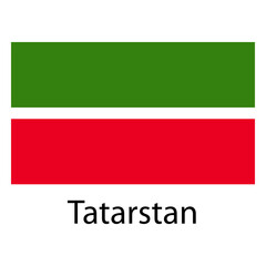 Naklejka premium Tatarstan national flag