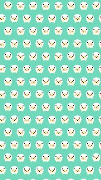 かわいい子羊のシームレスパターン背景動画