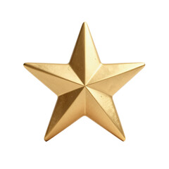 Fototapeta premium A shiny golden star creates a sense of elegance and festive cheer