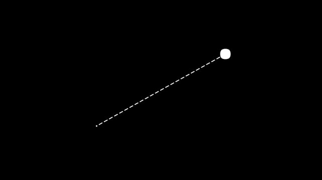 animated dashed line with moving dot