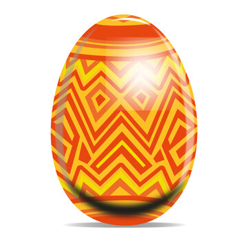 Zig zag pattern easter egg