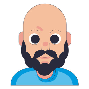 Baldy beard man