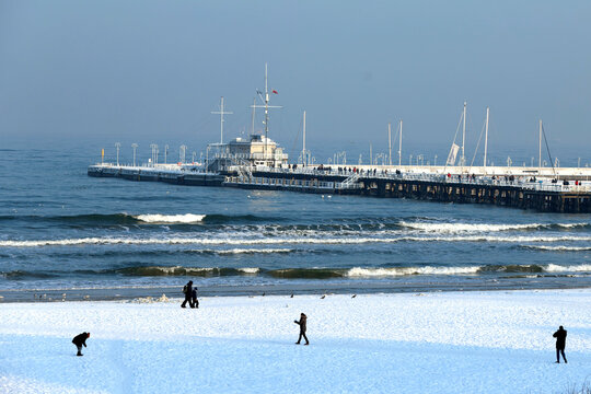 Sopot is a major health-spa and resort destination. It has the longest wooden pier in Europe, at 511 meters, stretching out into the Bay of Gdansk.   Sopot. Poland.