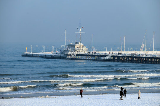 Sopot is a major health-spa and resort destination. It has the longest wooden pier in Europe, at 511 meters, stretching out into the Bay of Gdansk.   Sopot. Poland.