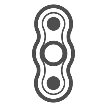 Two shooter spinner graphic inverted