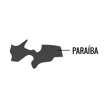 Paraiba state map