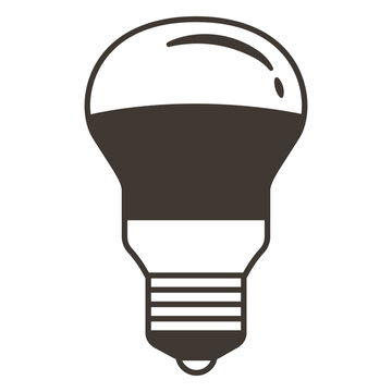 Arbitrary light bulb stroke icon
