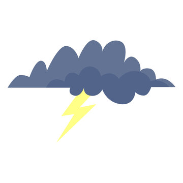 Storm cloud forecast icon