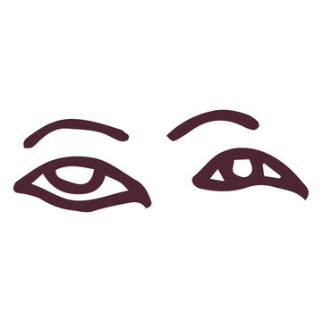 Ancient egyptian eyes hieroglyphics symbol