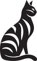 Icon of black silhouette vector cat best for logos  © Pure Vector