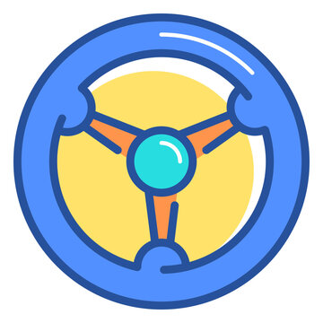 Racing wheel icon