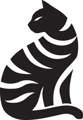 Icon of black silhouette vector cat best for logos  © Pure Vector