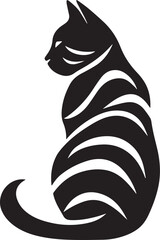 Icon of black silhouette vector cat best for logos  © Pure Vector