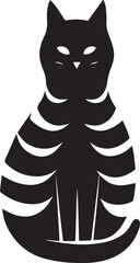 Icon of black silhouette vector cat best for logos  © Pure Vector