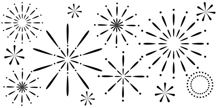 打ち上げ花火の背景イラスト