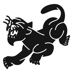 Angry pantera oldschool © Vexels