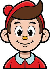 Obraz premium a cartoon vector icon vector white background