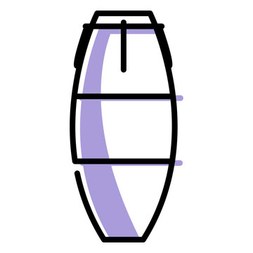 Music conga drum icon