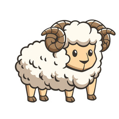 Obraz premium Lamb Eid Al Adha Illustration