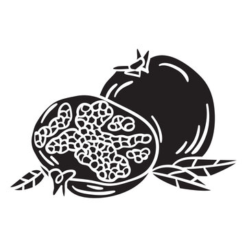 Fruit pomegranate healthy black