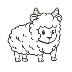 Obraz premium Lamb Eid Al Adha Illustration