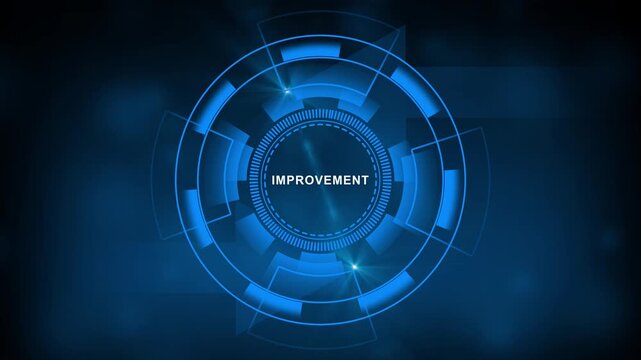 Continuous improvement concept. Solving problems, improving organizational processes. Creating continuous improvement mindset. Project and process management, lean improvement technique,4k