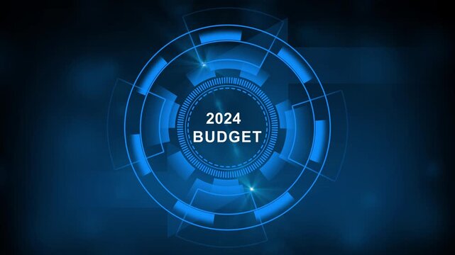 2024 Budget planning and management concept. Company budget allocation for business or project management. Effective and smart budgeting. Plan, review, approve, allocate, analyze and optimize budgets