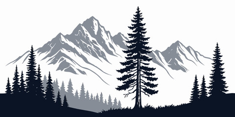 A majestic castle with turrets and arched windows set against mountains © AF