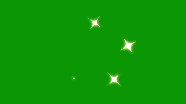 Dreamy twinkle star animation with glittering light effects and smooth motion green video backgrounds,High quality and loop-ready for professional editing, High quality 4K resolution.