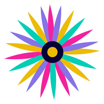 Cinco de mayo peace sun flat icon