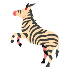 Naklejka premium Circus zebra animal