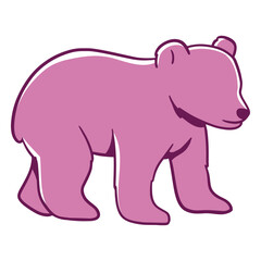 Small pink bear illustration © Vexels