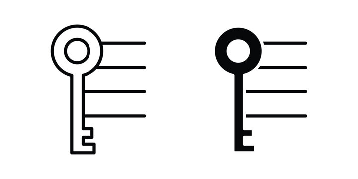 Key takeaway icon on white background. linear pictogram. Flat symbols