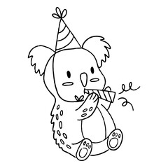 Birthday koala stroke © Vexels