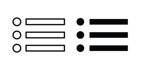 Menu icon on white background. linear pictogram. Flat symbols © Warpiya